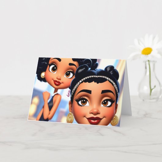 アンナ&アラニ カード (小さな植物)