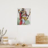 アンナ・ニジンガ女王（1583年～1663年）、『レセイル・デ・E』より ポスター (キッチン)