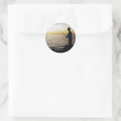 アンナ・マリアの夕暮れの若い男の魚釣り。 ラウンドシール (バッグ)