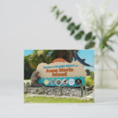 アンナ・マリア・アイランドサインへようこそ ポストカード (スタンド正面)