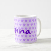 アンナ（紫） コーヒーマグカップ (正面右)