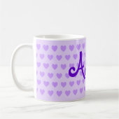 アンナ（紫） コーヒーマグカップ (左)