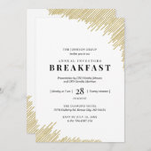 アンニュアルインベスターズブレックファーストビジネス 招待状 (正面/裏面)