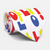 アンニョン！韓国語Hi / Hello 안녕ハングル語 ネクタイ (ロール)