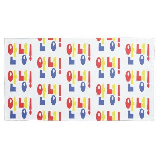 アンニョン！韓国語Hi / Hello 안녕ハングル語Pil 枕カバー (正面左)