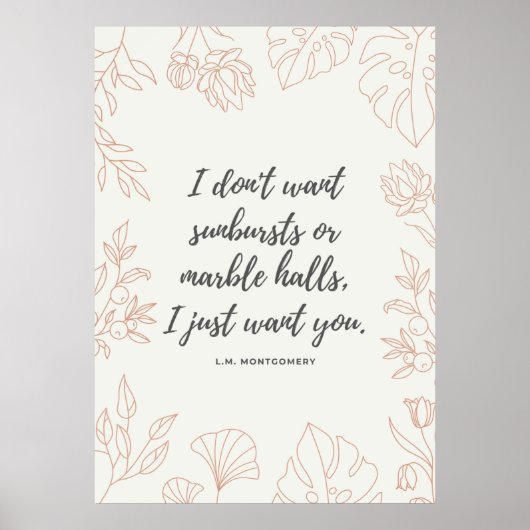 アンヌオブグリーンゲーブルズ引用文 ポスター (正面)