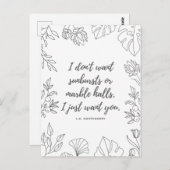 アンヌオブグリーンゲーブルズ引用文 ポストカード (正面/裏面)