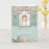 アンヌオブグリーンゲーブルズ10月引用文 カード (黄色い花)