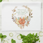 アンヌオブグリーンゲーブルズ10月引用文 キッチンタオル (折り畳み)