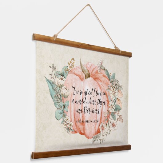 アンヌオブグリーンゲーブルズ10月引用文 吊り下げ型タペストリー (傾斜あり)