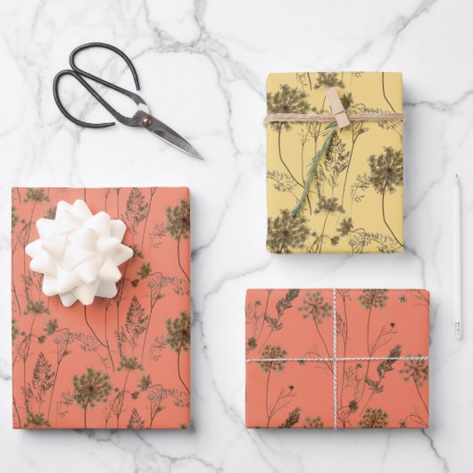 アンヌ女王のレースのラッピング紙セット ラッピングペーパーシート (正面)