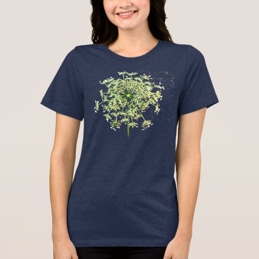 アンヌ女王のレースの贈り物と好意 トライブレンドTシャツ (正面)