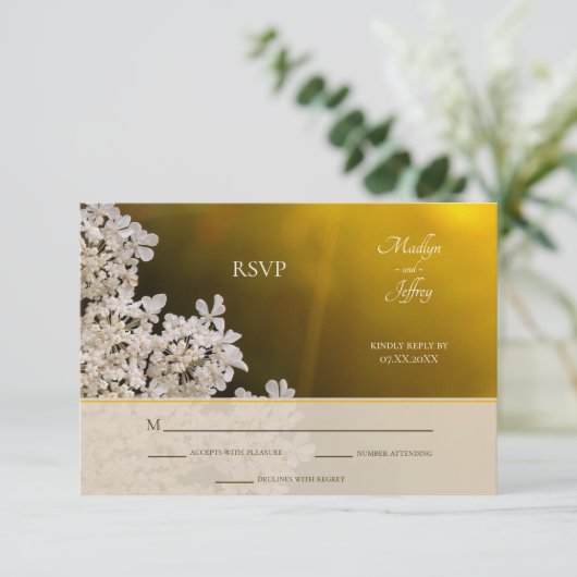 アンヌ女王のレースの遠結婚い日光 出欠カード (スタンド正面)