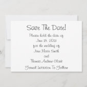 アンヌ女王のレース結婚式デート以外 セーブザデート (裏面)