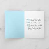 アンヌ女王のレース考えブーケ カード (内部)