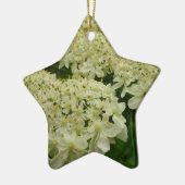 アンヌ女王レースのワイルドフラワーの写真 セラミックオーナメント (左)