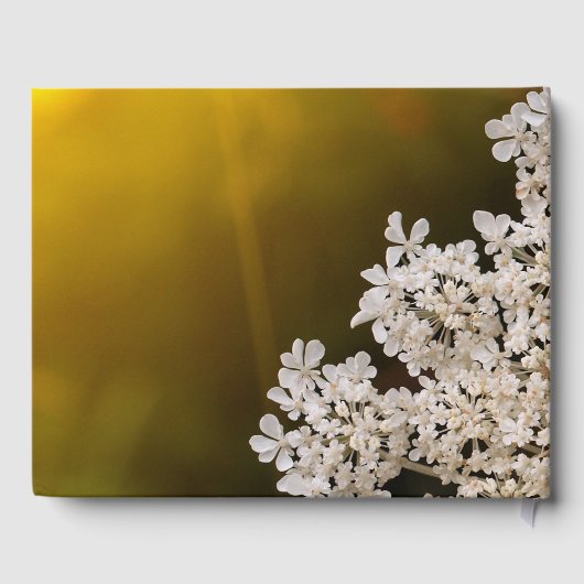 アンヌ女王レースのワイルドフラワー結婚の記憶 ゲストブック (裏面)