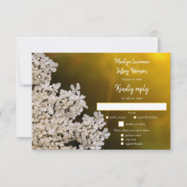 アンヌ女王レース山花地方の結婚式 出欠カード