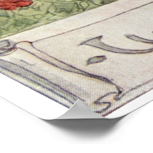 アンヌ・アンダーソンによる水やりし ポスター (角)