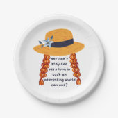 アンネオブグリーンゲーブルズシャーリーブック引用文 ペーパープレート (正面)