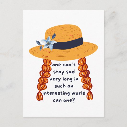 アンネオブグリーンゲーブルズシャーリーブック引用文 ポストカード (正面)