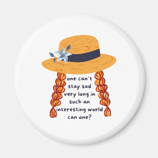 アンネオブグリーンゲーブルズシャーリーブック引用文 マグネット (正面)