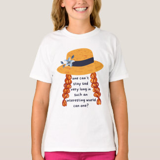 アンネオブグリーンゲーブルズシャーリーブック引用文 Tシャツ