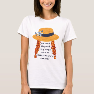 アンネオブグリーンゲーブルズシャーリーブック引用文 Tシャツ