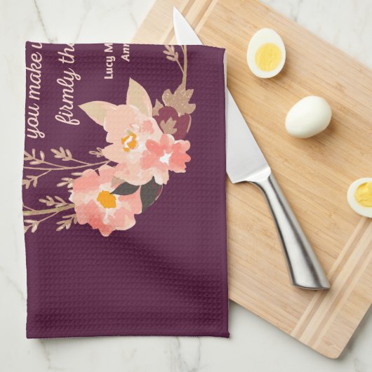 アンネオブグリーンゲーブルズ引用文I – かわいいスタイル キッチンタオル (四つ折り)