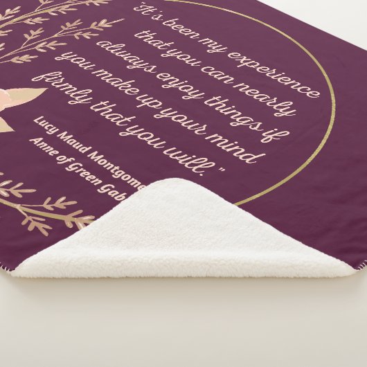 アンネオブグリーンゲーブルズ引用文I – かわいいスタイル シェルパブランケット (3/4)