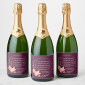 アンネオブグリーンゲーブルズ引用文I – かわいいスタイル スパークリングワインラベル (ボトル)