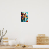 アンネシーフランスアートヴィンテージトラベルイラストレーション ポスター (キッチン)