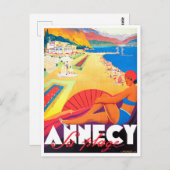 アンネシーフランスヴィンテージ旅行 ポストカード (正面/裏面)