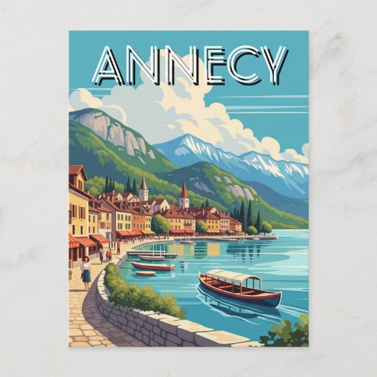 アンネシーフランス湖 ポストカード (正面)