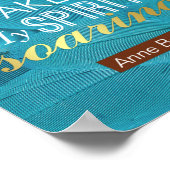 アンネブロンテ詩引用文 – 私の魂が目覚めている ポスター (角)