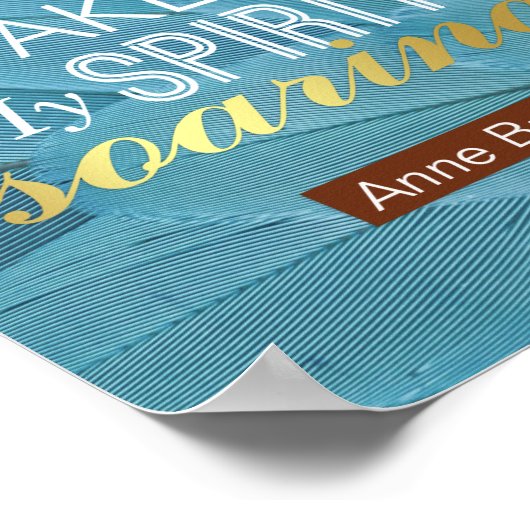 アンネブロンテ詩引用文 – 私の魂が目覚めている ポスター (角)