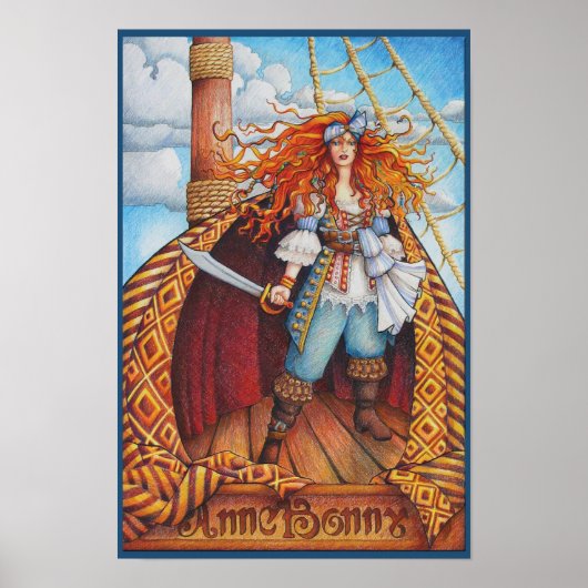 アンネボニープリント12 x 18 ポスター (正面)