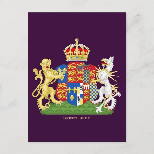 アンネ・ボリンの紋章 ポストカード (正面)