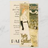 アンバサダーズ イエヴェット・ギュイバー シンセンの誕生日 招待状 (正面/裏面)