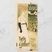 アンバサドゥーユヴェッテギルバートバイスティインレン誕生日 招待状 (正面/裏面)