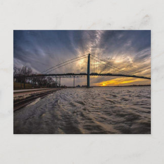 アンバスサドルブリッジオーバーデトロイト川 ポストカード
