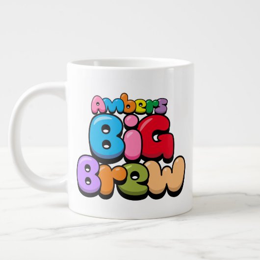 アンバーのビッグ・ブリュー・ジャイアントコーヒーマグ ジャンボコーヒーマグカップ (左)