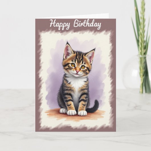 アンバーの瞳の誕生日カード カード (正面)