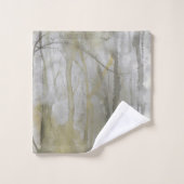 アンバーウィルズウォーターカラー抽象芸術プリント バスタオルセット (ウォッシュタオル)