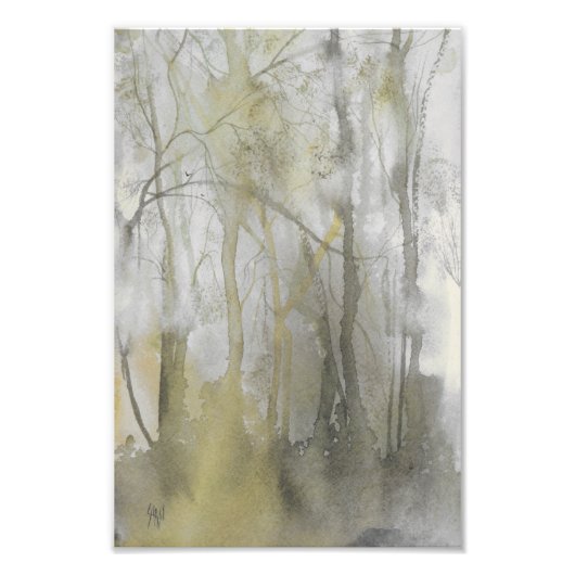 アンバーウィルズウォーターカラー抽象芸術プリント フォトプリント            (正面)