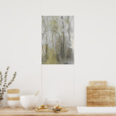 アンバーウィルズウォーターカラー抽象芸術プリント ポスター (キッチン)