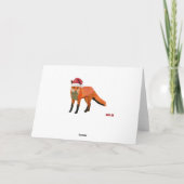 アンバーキツネクリスマスカード シーズンカード (裏面)