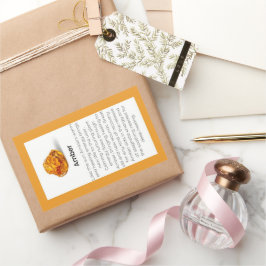 アンバークリスタル意味ジュエリー宝石パッケージ 長方形シール