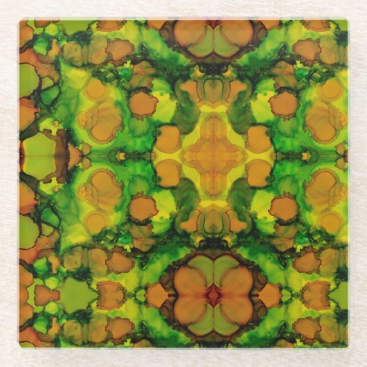 アンバーグローブ ガラスコースター (正面)