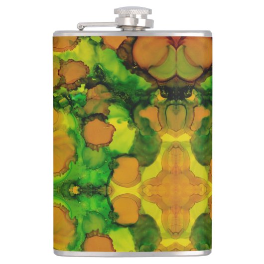 アンバーグローブ フラスク (正面)